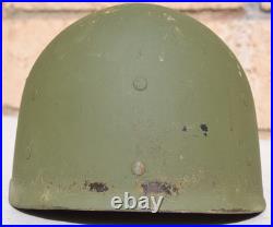 Us Army Ww2 M-1 Combat Helmet Early Westinghouse Liner Silver Rayon Webbing