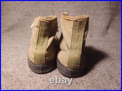 Us Army Wwii Canvas Jungle Shoes Size 6.5 Dated Oct 1st 1945