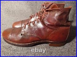 Us Army Wwii Or Pre War Officer's Service Shoes Original Period 8 1/2