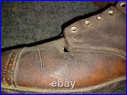 Us Army Wwii Pre-war M-1940 Cap Toe Cavalry Boots Size 8.5 Original