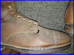 Us Army Wwii Pre-war M-1940 Cap Toe Cavalry Boots Size 8.5 Original