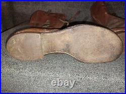 Us Army Wwii Pre-war M-1940 Cap Toe Cavalry Boots Size 8.5 Original