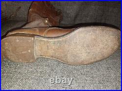 Us Army Wwii Pre-war M-1940 Cap Toe Cavalry Boots Size 8.5 Original