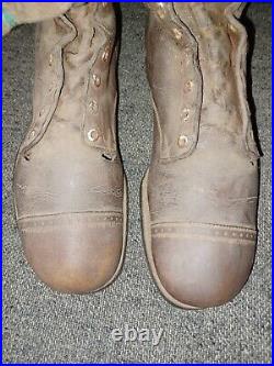 Us Army Wwii Pre-war M-1940 Cap Toe Cavalry Boots Size 8.5 Original