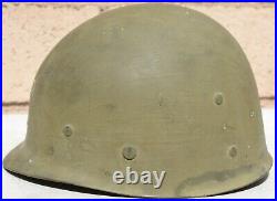 Us Ww 2 Army M-1 Helmet Firestone Liner Named And Painted Captain Insignia