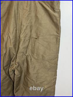 Us Ww2 Army Tanker Bibs Sz L 1944 Worn Rare Wwii Pants Trousers Overalls 40s Usn