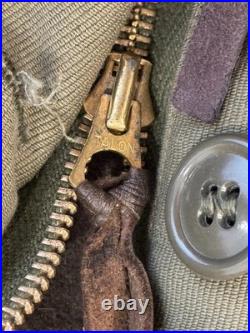 Us Ww2 Army Tanker Bibs Sz L 1944 Worn Rare Wwii Pants Trousers Overalls 40s Usn