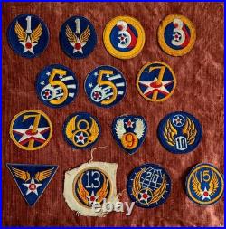 Us Wwii Army Air Force Original War Time Embroidered Set Of 30 Patches