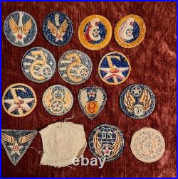 Us Wwii Army Air Force Original War Time Embroidered Set Of 30 Patches Us Wwii Army Air Force Original War Time Embroidered Set Of 30 Patches