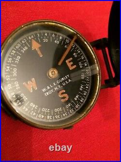 Us army ww2 Original Compass, W. & L. E. Gurley, with OD Canvas Pouch