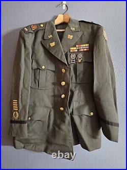 VERY RARE WWII U. S. Army Full Dress Uniform, warrant officer Sixth Army 1953ish