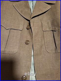 VINTAGE Military Wool Field 1945 dated Army Ike Jacket size 38L WWII era