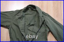 VINTAGE WW2 HBT 13 STAR Army Green Military COVERALLS 36 R Measure 34 x 32