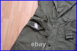 VINTAGE WW2 HBT 13 STAR Army Green Military COVERALLS 36 R Measure 34 x 32