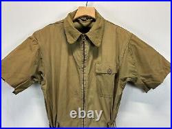 VINTAGE WWII ARMY AIR FORCES NOVELTY FLIGHT SUIT SUMMER Flying AN-S-31 36 FLAWS