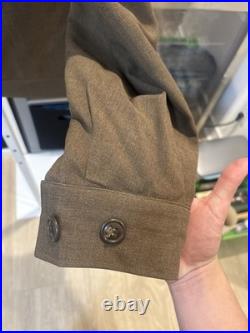 VINTAGE WWII US Army Infantry Sergeant Service Jacket PUC Medal Blue Cord 36L