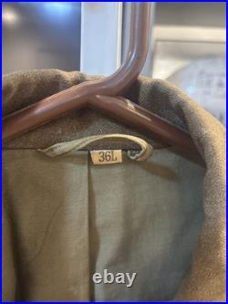 VINTAGE WWII US Army Infantry Sergeant Service Jacket PUC Medal Blue Cord 36L