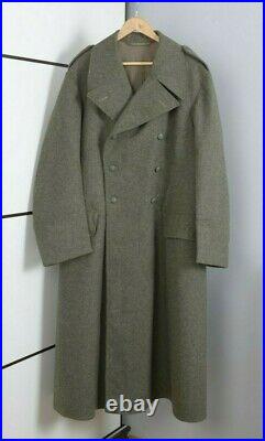 VTG 1940 SWEDISH ARMY MILITARY WW2 WW II Mens Wool Coat Jacket Double Breasted