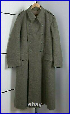 VTG 1940 SWEDISH ARMY MILITARY WW2 WW II Mens Wool Coat Jacket Double Breasted