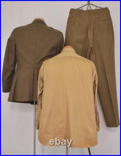 VTG 1940s WWII US Army 3 PC Uniform Sz M 39 R 40s WW2 Wool Tunic Jacket Patches VTG 1940s WWII US Army 3 PC Uniform Sz M 39 R 40s WW2 Wool Tunic Jacket Patches