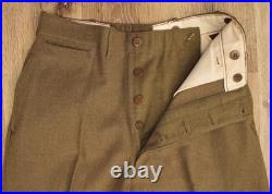 VTG 1940s WWII US Army 3 PC Uniform Sz M 39 R 40s WW2 Wool Tunic Jacket Patches