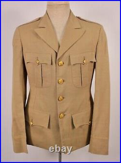 VTG 1940s WWII US Army Uniform Summer Weight Palm Beach Suit Sz 37 L 40s WW2