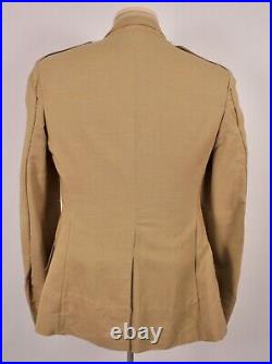 VTG 1940s WWII US Army Uniform Summer Weight Palm Beach Suit Sz 37 L 40s WW2