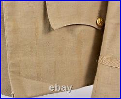 VTG 1940s WWII US Army Uniform Summer Weight Palm Beach Suit Sz 37 L 40s WW2