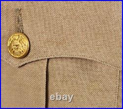 VTG 1940s WWII US Army Uniform Summer Weight Palm Beach Suit Sz 37 L 40s WW2