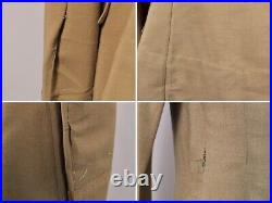 VTG 1940s WWII US Army Uniform Summer Weight Palm Beach Suit Sz 37 L 40s WW2