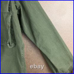 VTG 40s Distressed WWII US Army HBT Herringbone Jacket 13 Star Med