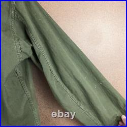 VTG 40s Distressed WWII US Army HBT Herringbone Jacket 13 Star Med