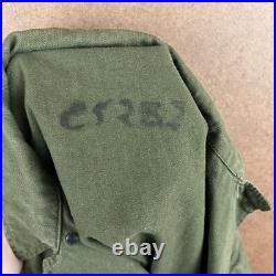 VTG 40s Distressed WWII US Army HBT Herringbone Jacket 13 Star Med