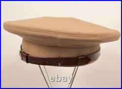 VTG Men's 1940s Khaki Bancroft WWII US Army Officer's Cap Sz 7 1/4 WW2 Flighter