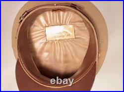 VTG Men's 1940s Khaki Bancroft WWII US Army Officer's Cap Sz 7 1/4 WW2 Flighter