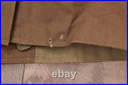 VTG Men's 1940s WWII Swedish Army Canvas Coat W Sheepskin Lining Sz 4 40s WW2