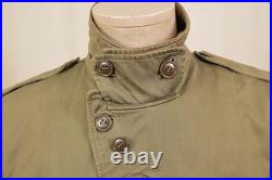 VTG Men's WWII US Army M-43 Field Jacket Sz 34 R WW2 1940s M43 Sateen Cotton