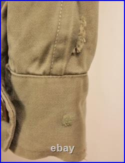 VTG Men's WWII US Army M-43 Field Jacket Sz 34 R WW2 1940s M43 Sateen Cotton