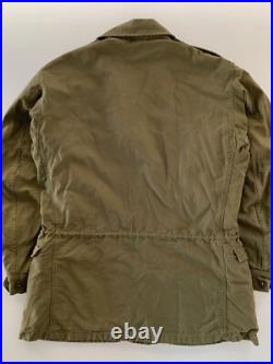 VTG Old M43 Field Jacket Coat OD M1943 38L Korea World War II WW2 US Army 40s