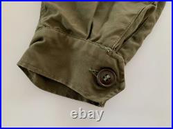 VTG Old M43 Field Jacket Coat OD M1943 38L Korea World War II WW2 US Army 40s