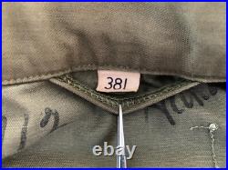 VTG Old M43 Field Jacket Coat OD M1943 38L Korea World War II WW2 US Army 40s