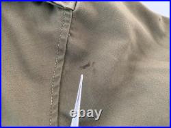 VTG Old M43 Field Jacket Coat OD M1943 38L Korea World War II WW2 US Army 40s