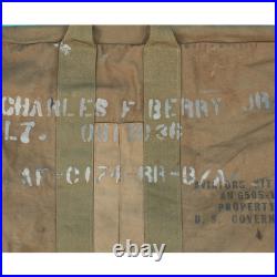 VTG WW2 AN 6505-1 Aviator's Kit Bag US Army Air Force WWII Stenciled VTG WW2 AN 6505-1 Aviator's Kit Bag US Army Air Force WWII Stenciled