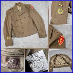 VTG WW2 WWII 25th Infantry Meritorious Unit 1940s US Army Officer's Field Jacket