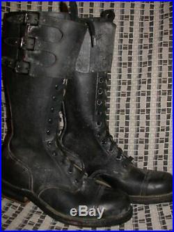 VTG WWII 40 50s MENS 7 NOS TALL MOTORCYCLE BUCKLE BRITISH MILITARY ARMY BOOTS