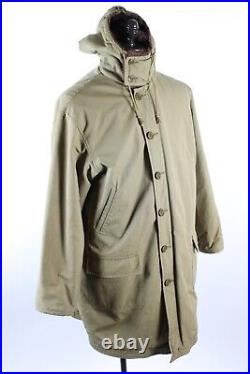 VTG WWII Military US Army Cold Weather Parka Coat Jacket Mens Size 42