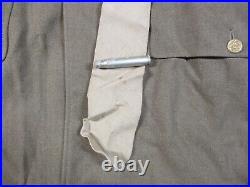 VTG WWII Military US Army Dress Jacket Medium Engineers Patch Tie H9565 EUC READ