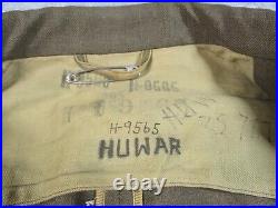 VTG WWII Military US Army Dress Jacket Medium Engineers Patch Tie H9565 EUC READ