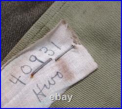 VTG WWII Military US Army Dress Jacket Medium Engineers Patch Tie H9565 EUC READ