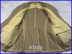 VTG WWII Military US Army Dress Jacket Medium Engineers Patch Tie H9565 EUC READ